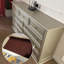 Commode d'appoint moderne en bois massif