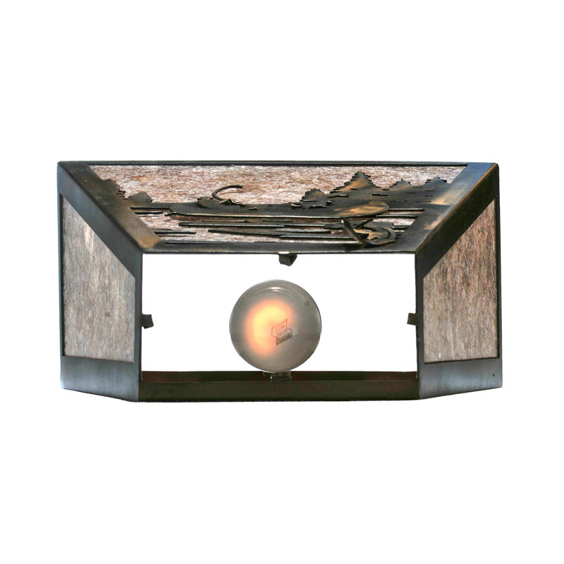 2 - Light Flush Mounted Sconce
