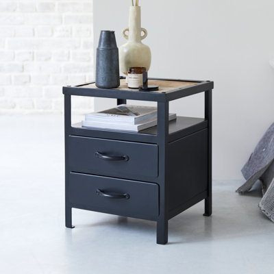 Tikamoon 2 Drawer Bedside Table