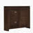 39.4" Mid Century Modern Rattan Sideboard Buffet Cabinet With 2 Outlet Holes, Coffee Bar Wine Bar Credenza, Retro Storage Cabinet For Entryway, Hallway, Living Room, Kitchen, Dining Room, Walnut-1855376308