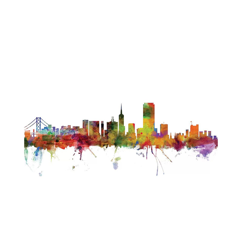 San Francisco, California Skyline by Michael Tompsett - Wrapped Canvas Gallery-Wrapped Canvas Giclée