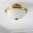 Cohin Glass Semi Flush Mount