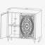 Armoire d'appoint 2 portes Angus