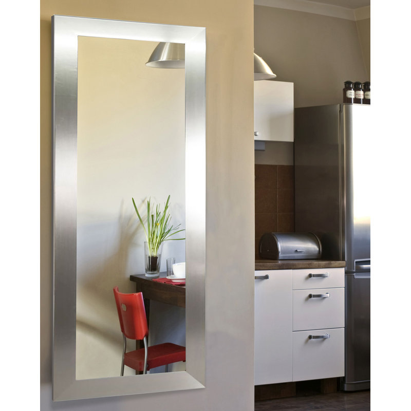 Solid Wood Flat Mirror, 66" H x 31" W
