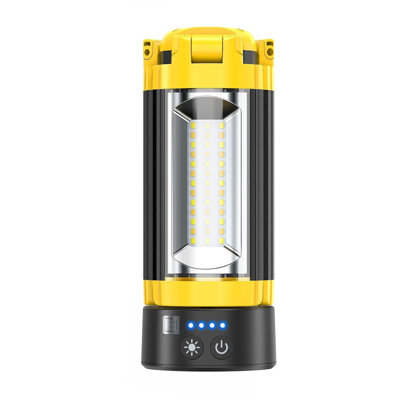 Lanterne de camping 18 000 mah avec télécommande, lampe de travail à DEL et banque d'alimentation, 3 modes d'éclairage et stroboscope, étanche IPX4, pour une panne de courant dans un garage extérieur