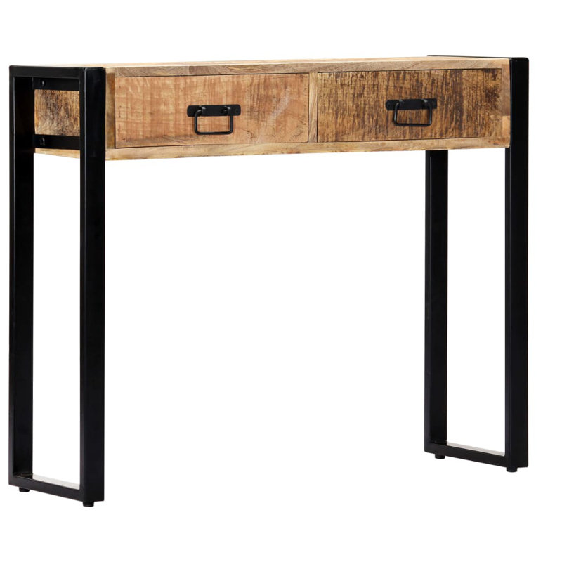 Ariton 90cm Solid Wood Top Console Table