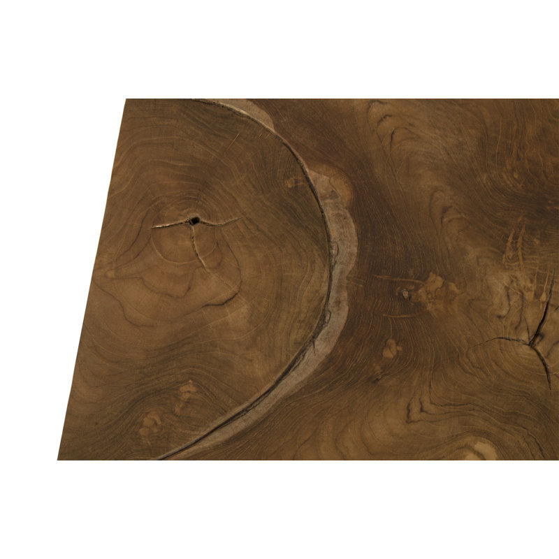 Teak Puzzle Frame End Table