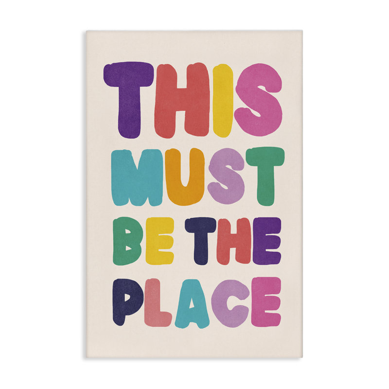 «Must Be The Place», art mural sur toile par Nataly White, H 45 po x l 30 po