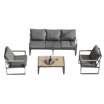 Mobilier de patio 4 pièces Modern Modern