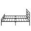 Structure de lit plateforme en métal pour grand lit avec tête de lit élégante, construction, repos silencieux, pas de sommier tapissier stable et silencieux, espace supplémentaire requis-645029628