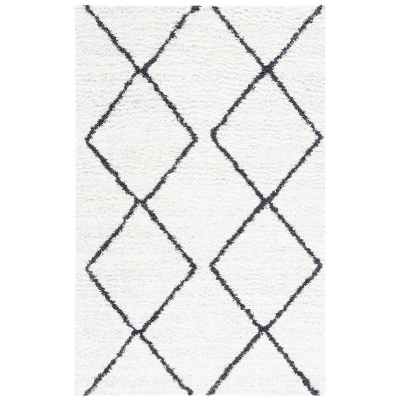 Poynter Shag 500 Performance Geometric Rug, Rectangle 5'5" x 7'7"
