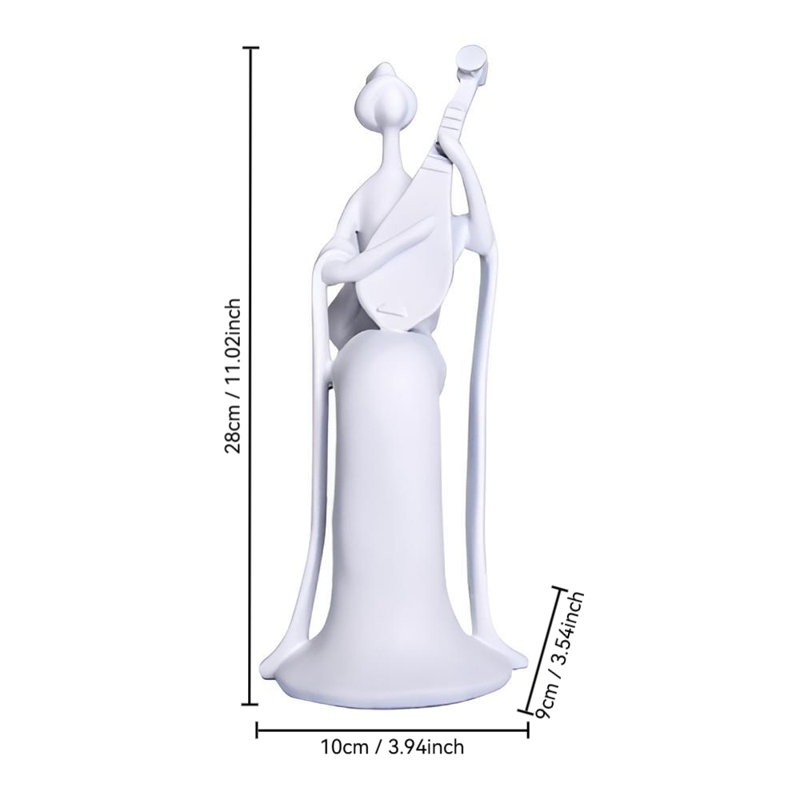 Musical Figure Lady Ornament: New Chinese Style Artistic Decor For TV Stand, Foyer, Wine Cabinet, Living Room - Creative And Luxurious
