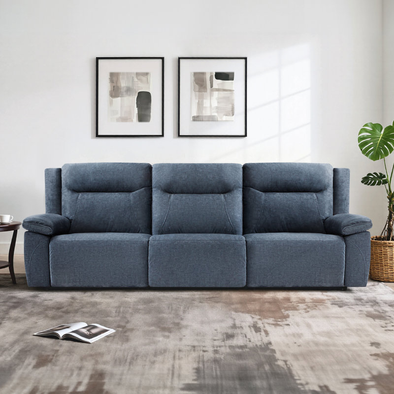 Jagger 3 - 109'' Piece Power Reclining Sofa, Argo Denim Velvet