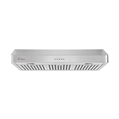 Empava 30 " W Stainless Steel 500 CFM Ducted (Vented) Wall Range Hood with Baffle Filter