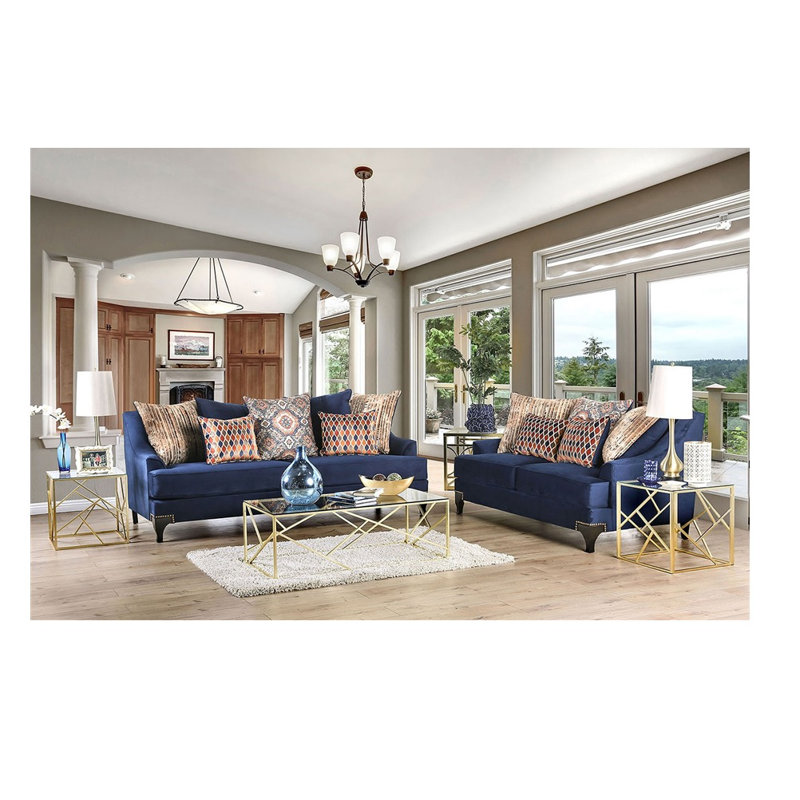 Munire 71'' Upholstered Loveseat, Navy