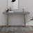 Uniquely Designed Oak Veneer Console Table With Distinctive Side Shapes-119412006