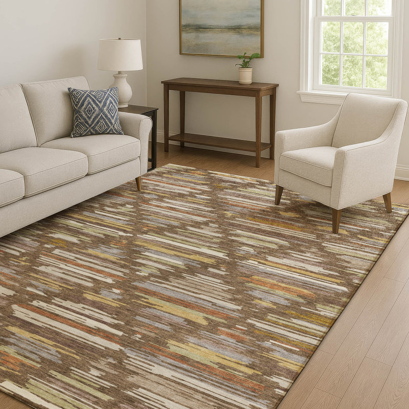 Tapis de qualité supérieure Prisco, Chocolat, 8 pi x 10 pi