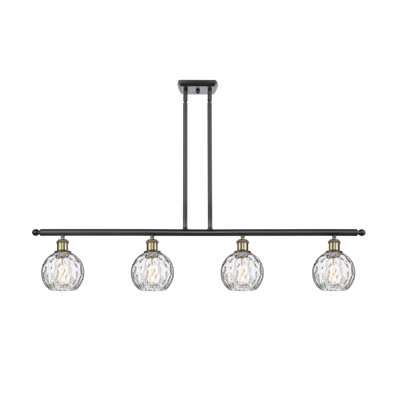 Luminaire suspendu linéaire à 4 lumières pour îlot de cuisine Cindi