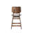 Scar Counter Height Chair Set Of 2, Light Gray Cushion, Walnut Brown-118445199