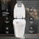 Luxury Smart Toilet With Dryer And Warm Water,  Elongated Bidet Toilet With Heated Seat, With Remote Control, LED Night Light, Power Outage Flushing, Soft Close Cover,Whit