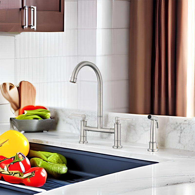 MONSFEST Kitchen Faucet with Side Spray