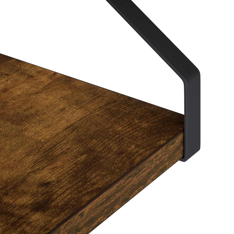 4 -Piece Steel Floating Shelf