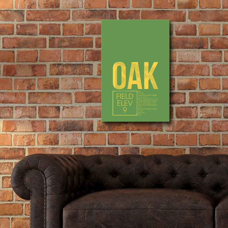 "Oak ATC" par O8 à gauche, H 24 po x l 16 po x P 0,2 po