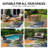 Palm Ivory/Multi Indoor/Outdoor High-Low Area Rug-327138710-327138708