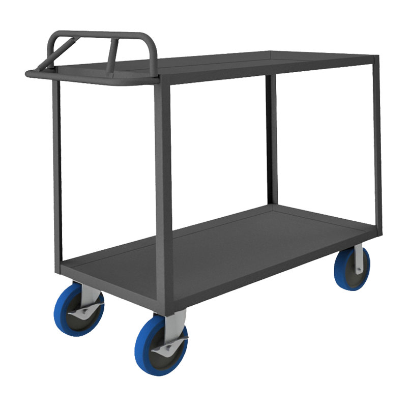 40.75'' H Utility Cart with Wheels, 40.75'' H x 66.25'' W x 30.25'' D