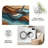 1PC Abstract Wavy Layered Terracotta Teal Neutral Modern area rugs for Living Room, Soft and Comfortable, easy-to-maintain, machine washable Indoor floor mat suitable for dining table area, bedroom, entryway, kitchen, home office, patio porch.-1231165308