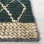 Tapis vert foncé en jute / coton tissé à la main Kedron-1649701460