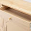 Armoire à chaussures en rotin naturel avec 2 tiroirs et 4 compartiments rabattables, 105 x 24 x 110 cm, solution de rangement pour hall d'entrée