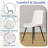 Modern 4‑Seat Round Dining Table Set – Tempered Glass Top Dining Table and Chairs, Stylish Kitchen & Dining Room Set-112510391-112510388