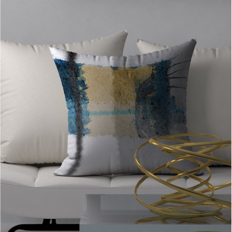 Housse de coussin décorative carrée en forme de Drool Vanish, 24" X 24"