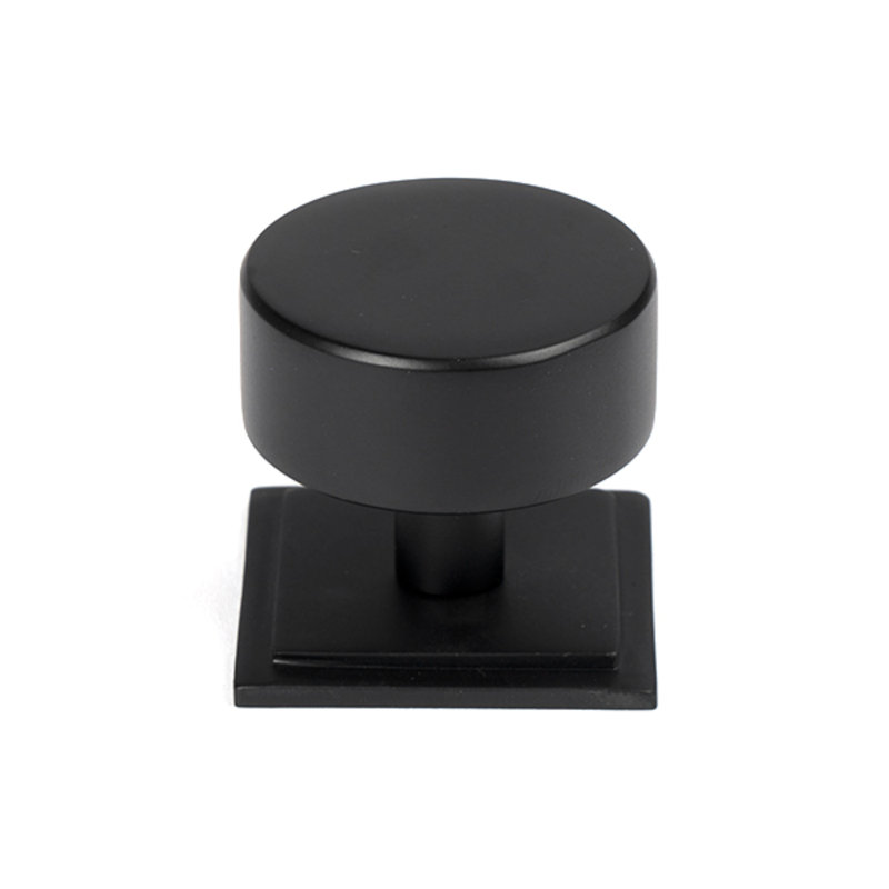 38mm Square Knob, Matt Black