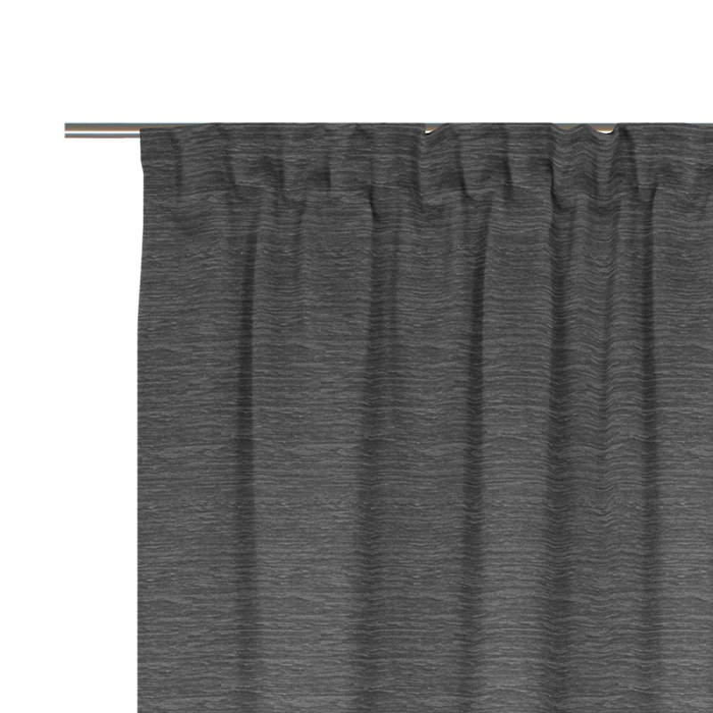 Breedlove Room Darkening Curtain, 245cm H x 132cm W, Grey