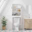 Armoire de rangement au-dessus de la toilette avec tablette réglable