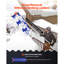 4.1-17.2 ft Snow Roof Rake 17 in Aluminum Blade with Wheels & Snow Slide