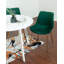 Ensemble de salle à manger contemporain 3 pièces, table de salle à manger ronde blanche avec 2 chaises-594496790