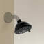 3-Spray Patterns With 1.75 GPM 3.94 In. Wall Mount Fixed Shower Head With High-Pressure In Matte Black