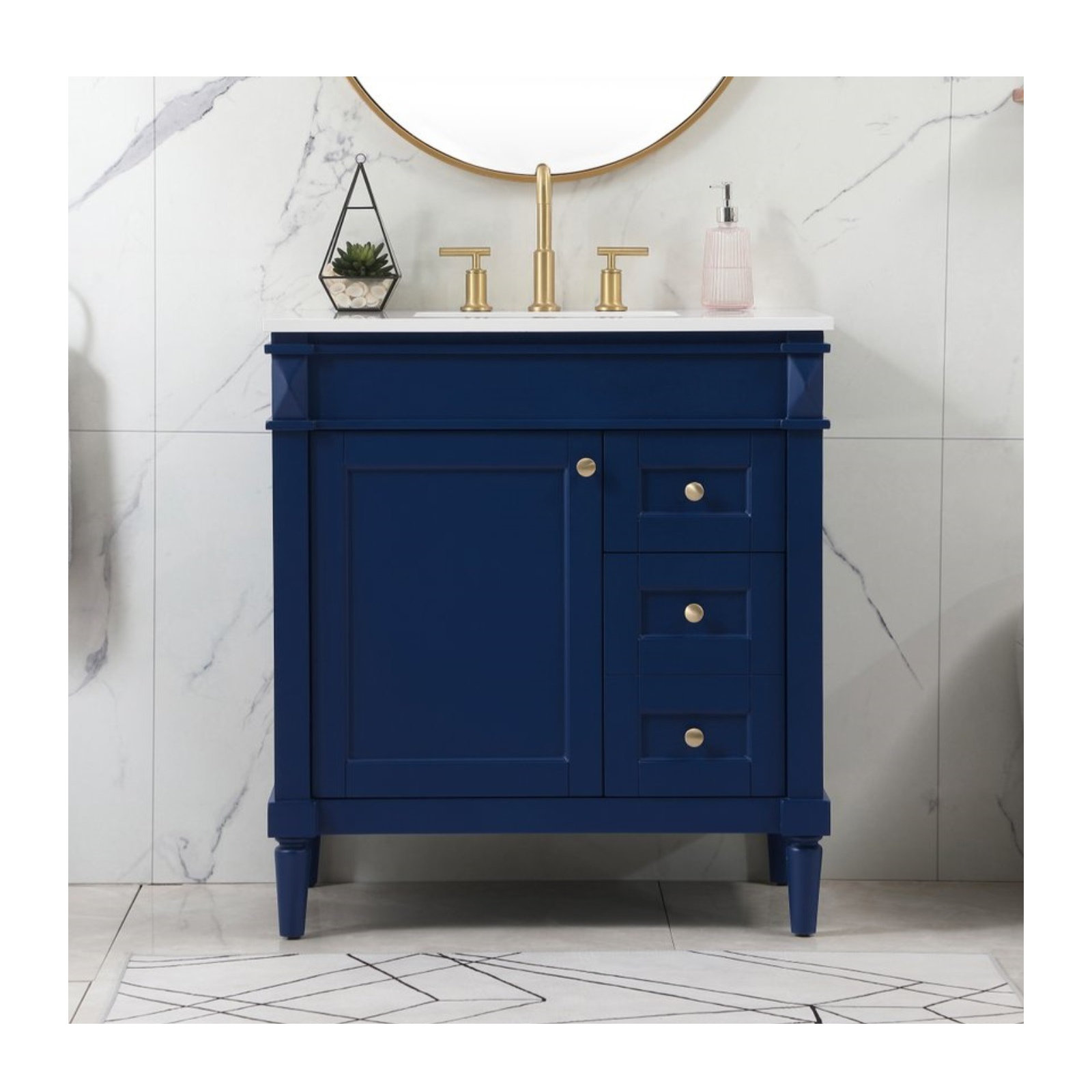 Readington 32'' Single Bathroom Vanity, Blue