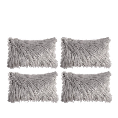 Faux Fur Pattern Faux Fur Throw Pillow Cover with Insert