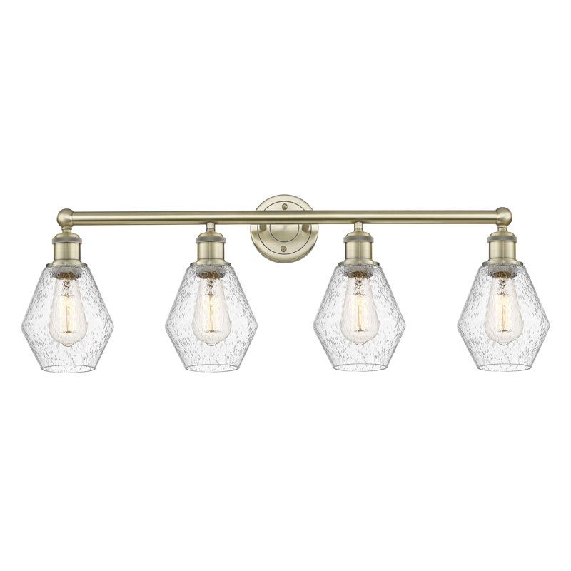 Gabbie 4 - Light Dimmable Vanity Light, Seedy, Antique Brass