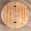 Table basse ronde en bois 30,3 po avec plateau de table ouvert