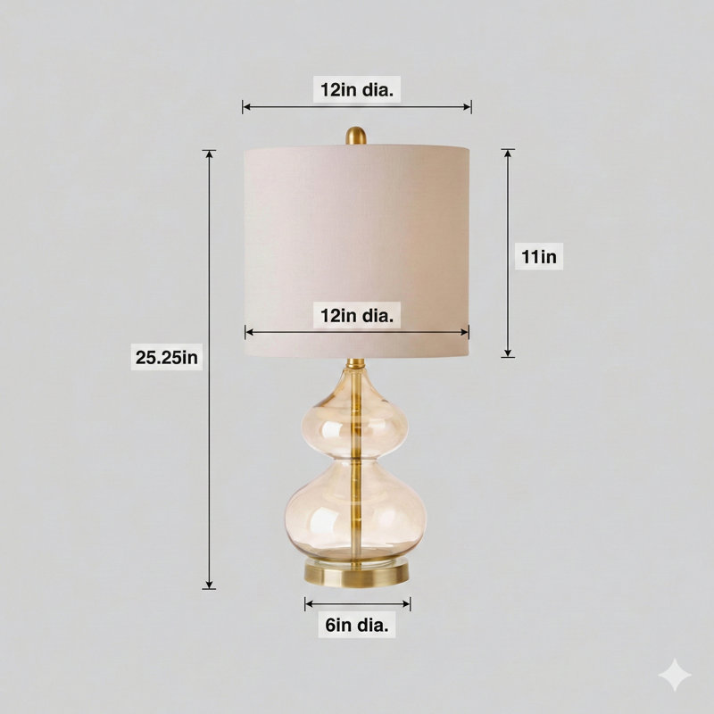 Lampe de table Ellipse, Doré