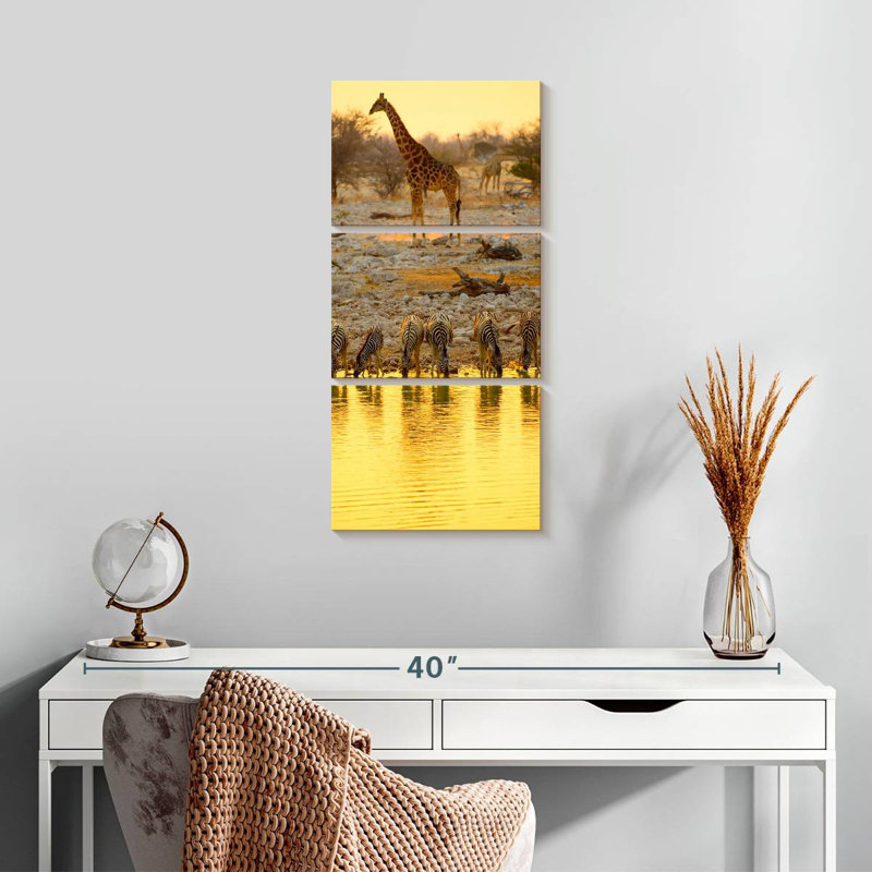 Animaux Etosha Park Safari, H 27 po x l 12 po