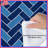 Blue Herringbone Pattern Comforter-132415599
