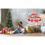 Arbre de Noël vert 4 pi avec base scintillante - 100 lumières DEL multicolores, 396 pointes, baies rouges et pommes de pin, branches pleines en PE / PVC, pot lumineux festif