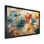 «Teal Orange Petal Mosaics II - Abstract Botanicals», art mural sur toile-270827947-325511204-306800428