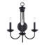 Très grande applique murale noire 3 lumières-273131407